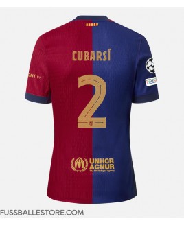 Günstige Barcelona Pau Cubarsi #2 Heimtrikot 2024-25 Kurzarm